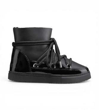 Inuikii Botas de Pele Gloss preto