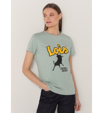 Lois Jeans T-shirt  manches courtes imprim vert