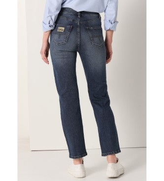 Lois Jeans Modre dolge hlače z visokim pasom