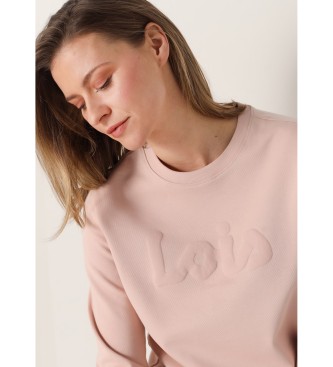 Lois Jeans Puff print sweatshirt pink