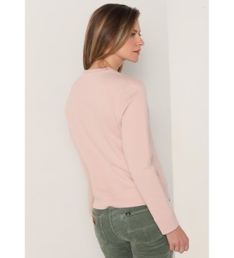 Lois Puff print sweatshirt pink
