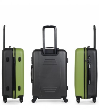 ITACA Set di valigie a 4 ruote 71100 pistacchio -55x65x75cm-