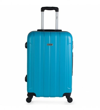 ITACA 4 Wheeled Rigid Luggage Set 771115 turquoise
