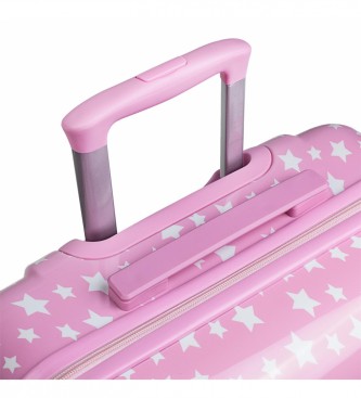 ITACA Set valigia 50/60 CMS e beauty case ITACA 702400B colore rosa