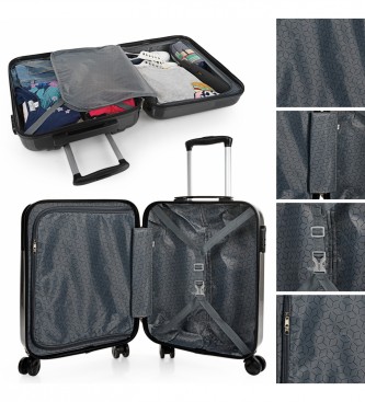 ITACA Set 50/60 CMS-Koffer und Kulturtasche ITACA 702600B Farbe schwarz