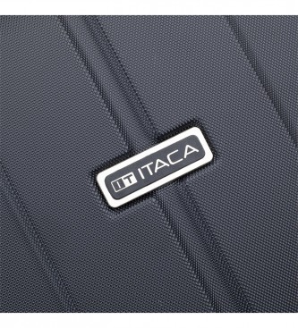 ITACA Conjunto de mala de viagem dura com 4 rodas 55/64/73 cm preto