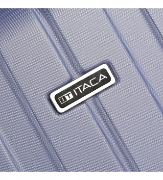 ITACA Conjunto de mala de viagem dura com 4 rodas 55/64/73 cm malva