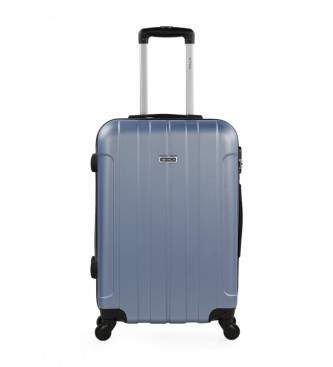 ITACA Komplet trdega potovalnega kovčka na 4 kolesih 55/64/73 cm vijolične barve