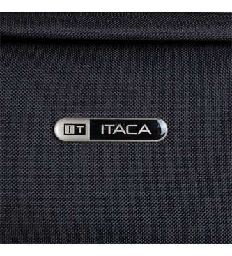 ITACA Caixa de viagem com 2 rodas T71950 preta -55x39x18cm