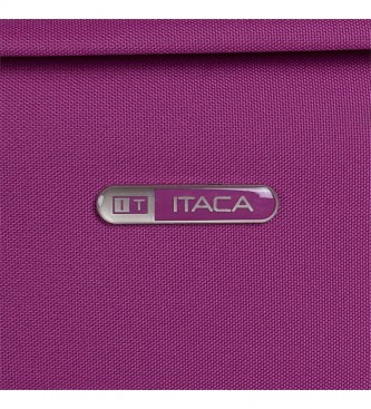 ITACA Valise de voyage à 2 roues T71950 fuchsia -55x39x18cm