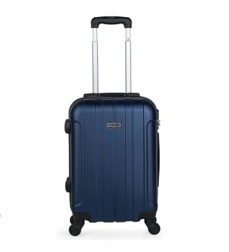 ITACA 4 wheeled rigid cabin suitcase 771150 marine -55x37x20cm
