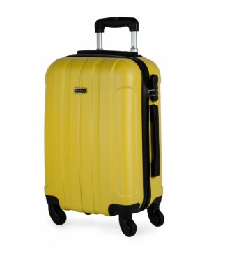 ITACA 4 wheeled rigid cabin case 771150 yellow -55x37x20cm