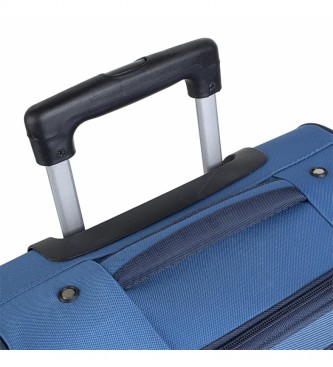 ITACA Suitcase Thames 701050 blue -54x35x20cm