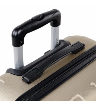 ITACA Grande valise de voyage rigide à 4 roues XL 771170 champagne -73x48x28cm