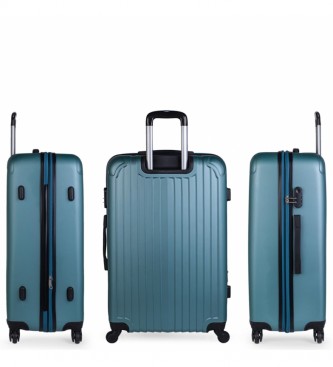 ITACA Duża walizka podróżna Xl 4 koła T71570 Antracyt -76X49X30Cm