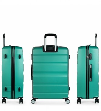 ITACA Grande valise de voyage  4 roulettes XL T71670 aigue-marine -77x48x29cm