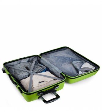 ITACA Grande valise de voyage  4 roulettes XL T71670 pistache -77x48x29cm