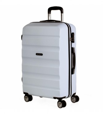 ITACA 4 Wheel Travel Case T71660 white -61x44x26cm