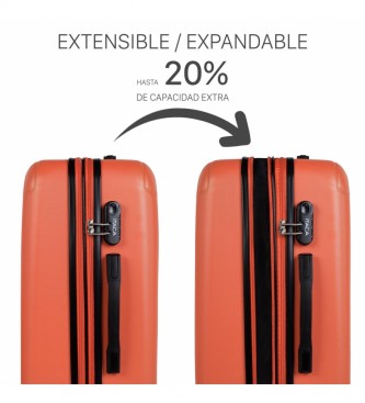 ITACA Suitcase T71560 orange -66x41x27 cm -66x41x27 cm