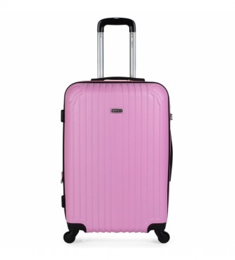 ITACA 4 Wheeled Travel Case Medium T71560 pink -66x41x27cm