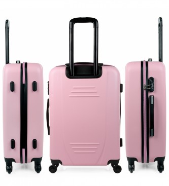 ITACA 71160 Pink stiv rejsekuffert -65x44x24cm