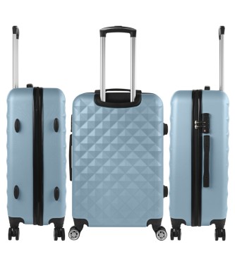 ITACA Grande valise bleu diamant