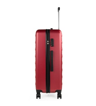 ITACA Grande valise Diamond maroon