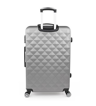 ITACA Large suitcase Diamond silver