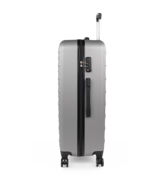 ITACA Large suitcase Diamond silver