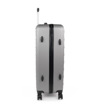 ITACA Large suitcase Diamond silver