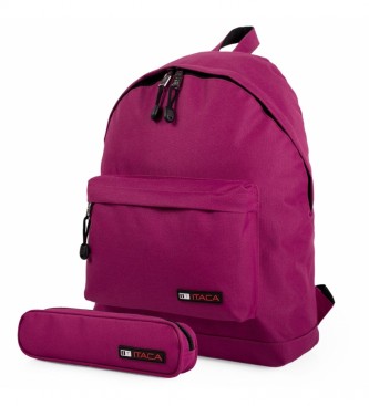 ITACA Nahrbtnik in torbica v lila barvi -31x43x14cm