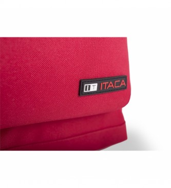 ITACA Sac  dos et sac fourre-tout rouge -31x43x14cm