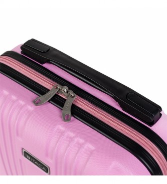 ITACA Large ABS Hard ABS Travel Toilet Bag T71535 Pink -33x26x14cm