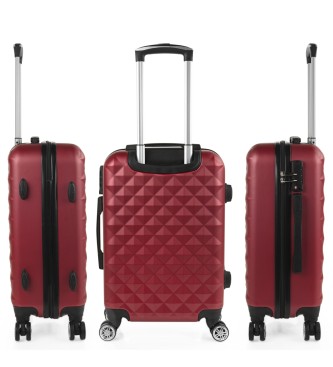 ITACA Valigia da cabina con combinazione TSA 771750 marrone