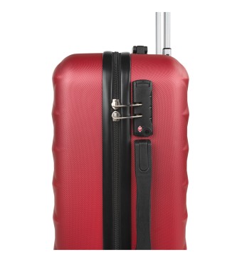 ITACA Valigia da cabina con combinazione TSA 771750 marrone