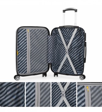 ITACA Gray Carry-On Suitcase