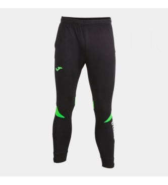 Joma  Pantaloni lunghi da allenamento Championship VI neri, verde fluorescente