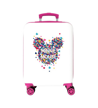 Joumma Bags Torba kabinowa Minnie Magic serca fuksja sztywna -36x55x20cm