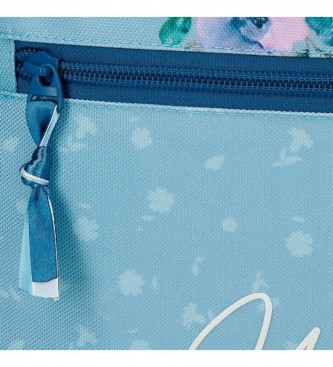 Joumma Bags Mochila Escolar MovomWild Flowers adaptable dos compartimentos azul -33x46x17cm-
