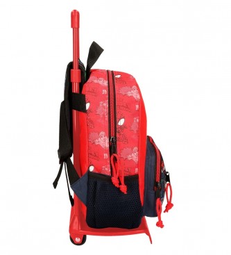 Joumma Bags Go Spidey Rucksack mit Trolley rot -23x28x10cm