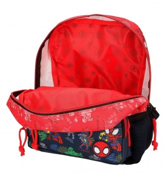 Joumma Bags Go Spidey backpack with red trolley -23x28x10cm