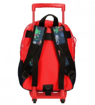 Joumma Bags Sac  dos Go Spidey avec trolley rouge -25x32x12cm