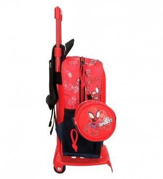 Joumma Bags Sac  dos pour chambre d'enfant Go Spidey avec chariot rouge -23x25x10cm
