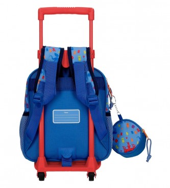 Joumma Bags Paw Patrol Rescue Knights nursery backpack with trolley blue