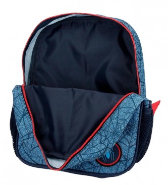Spiderman Niebieski plecak Spiderman 28 cm z wózkiem 