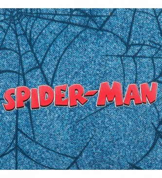 Spiderman Niebieski plecak Spiderman 28 cm z wózkiem 