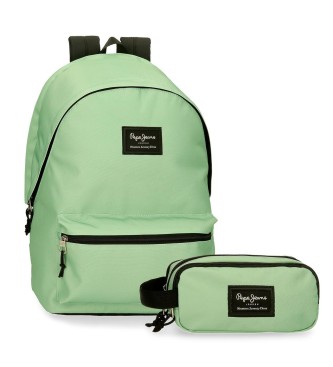 Pepe Jeans Aris backpack with green case