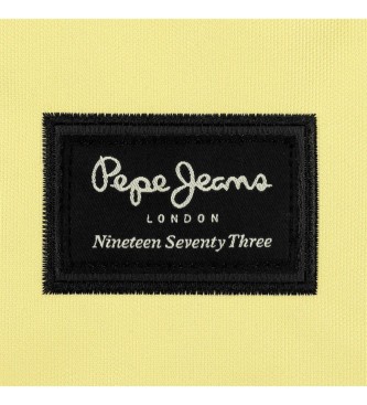 Pepe Jeans Aris rugzak met etui geel