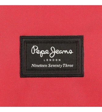 Pepe Jeans Mochila Aris com estojo vermelho