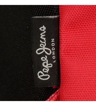 Pepe Jeans Mochila Aris com estojo vermelho